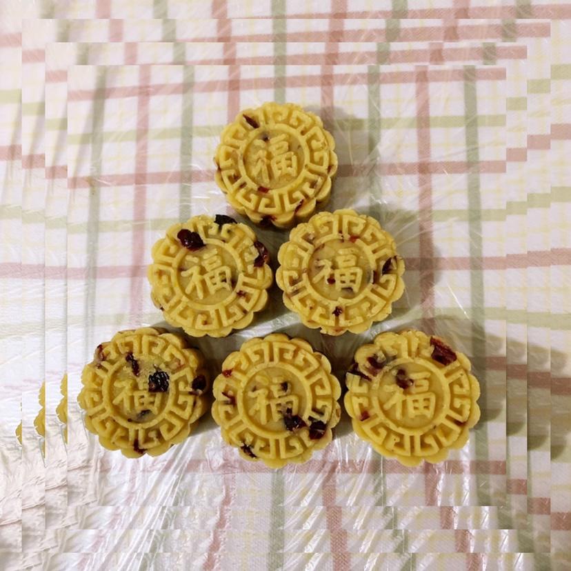 蔓越莓绿豆糕