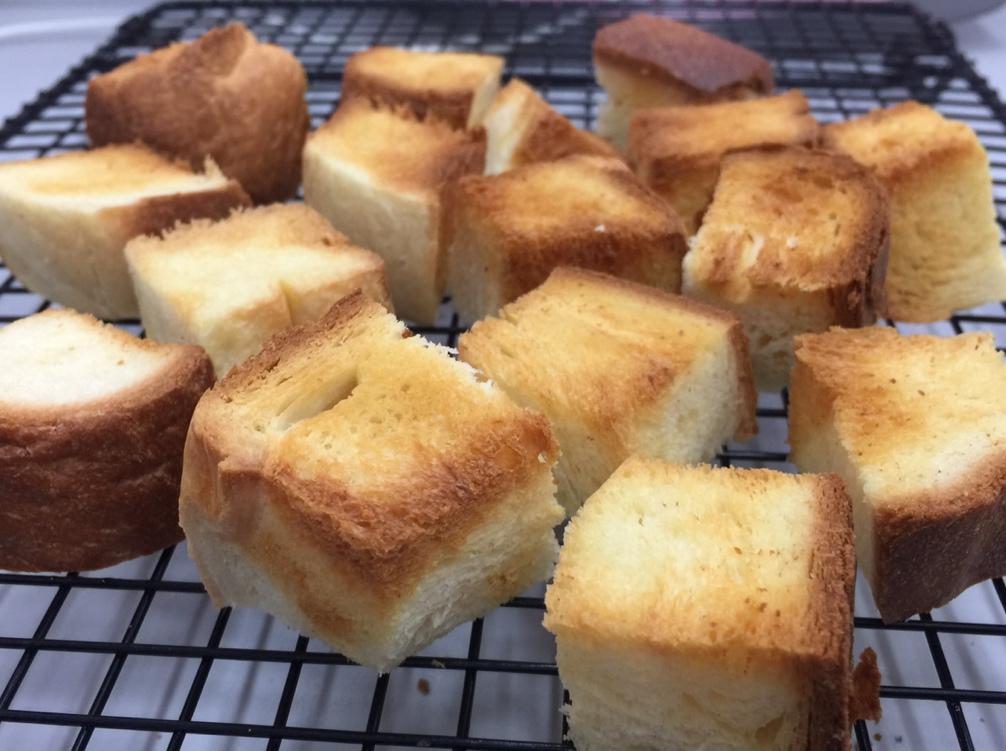 超简单零食：自制面包干