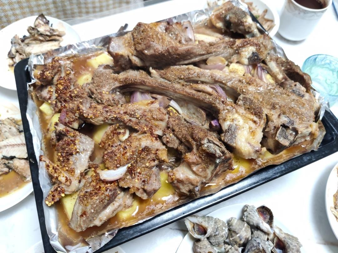 超好吃的烤羊排烤箱版