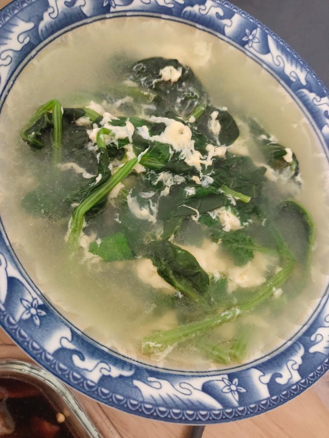 菠菜鸡蛋汤