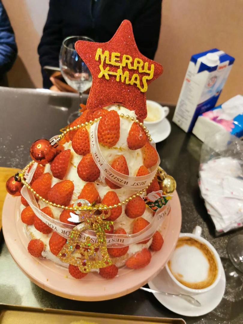 圣诞草莓塔蛋糕🍓
