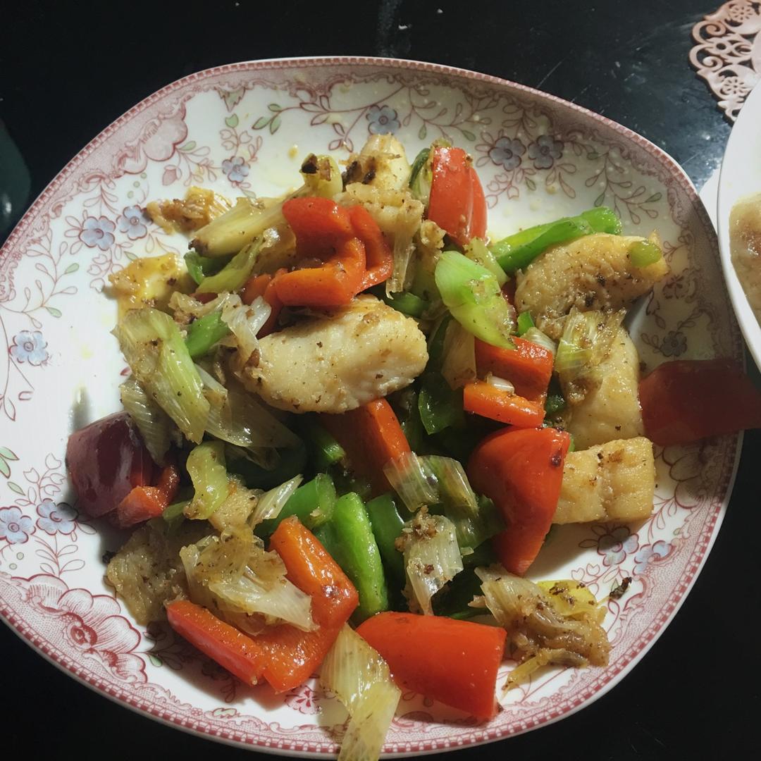 一道下饭菜香辣龙利鱼