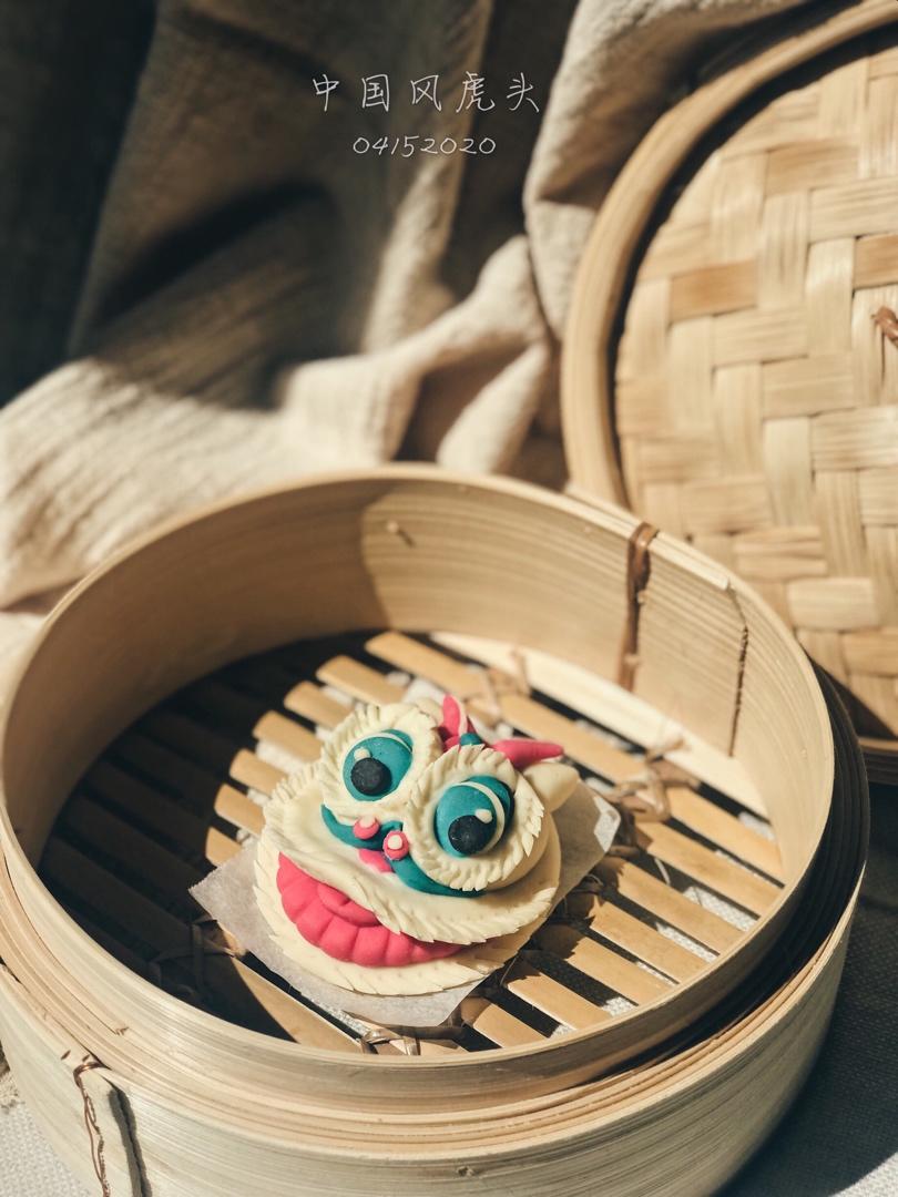 中国风虎头造型馒头