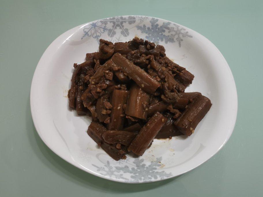 红烧肉末茄子
