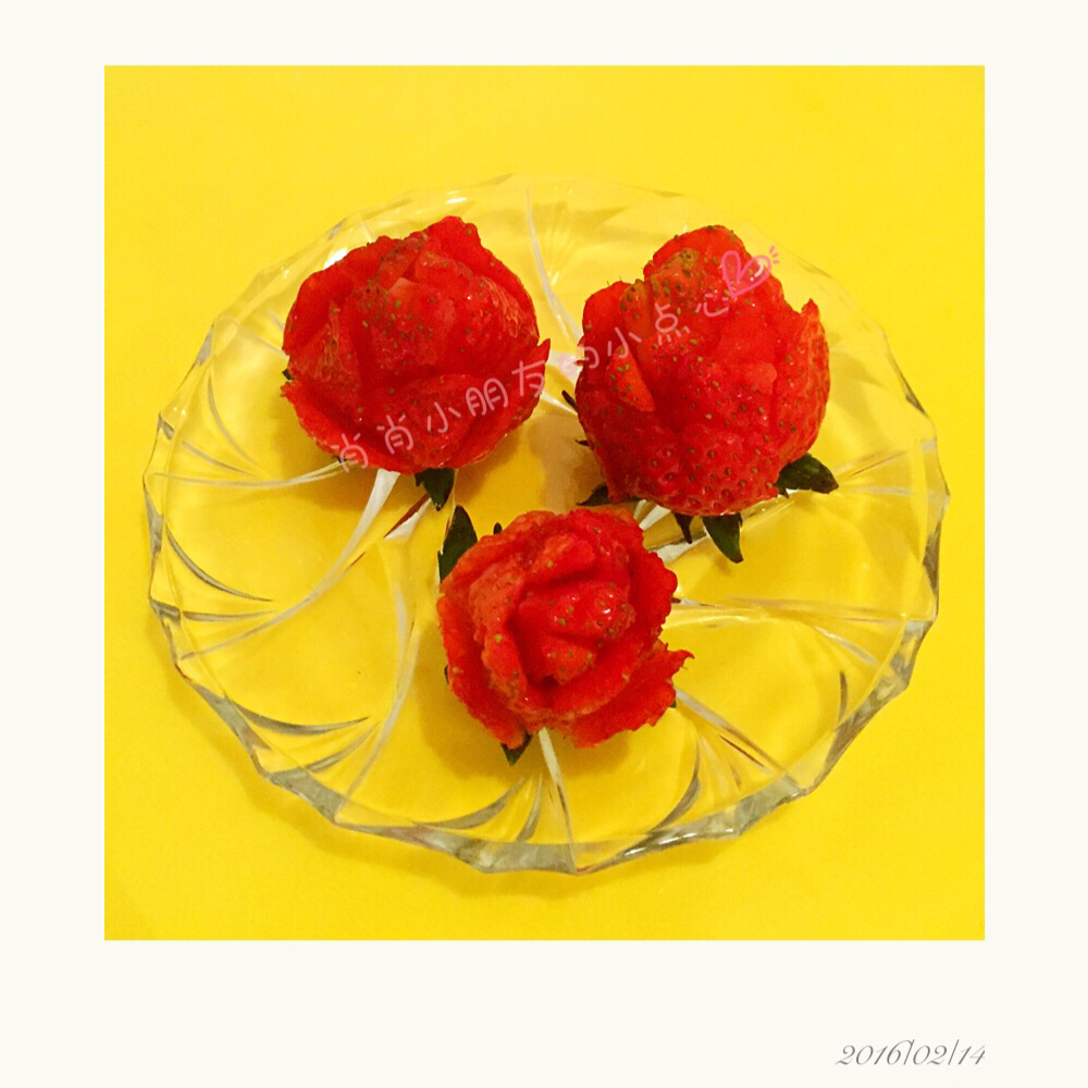 ❤草莓之恋❤情人节草莓玫瑰花