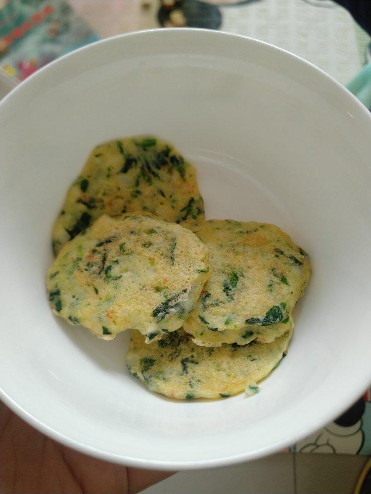 菠菜虾仁饼(可当一岁宝宝辅食)