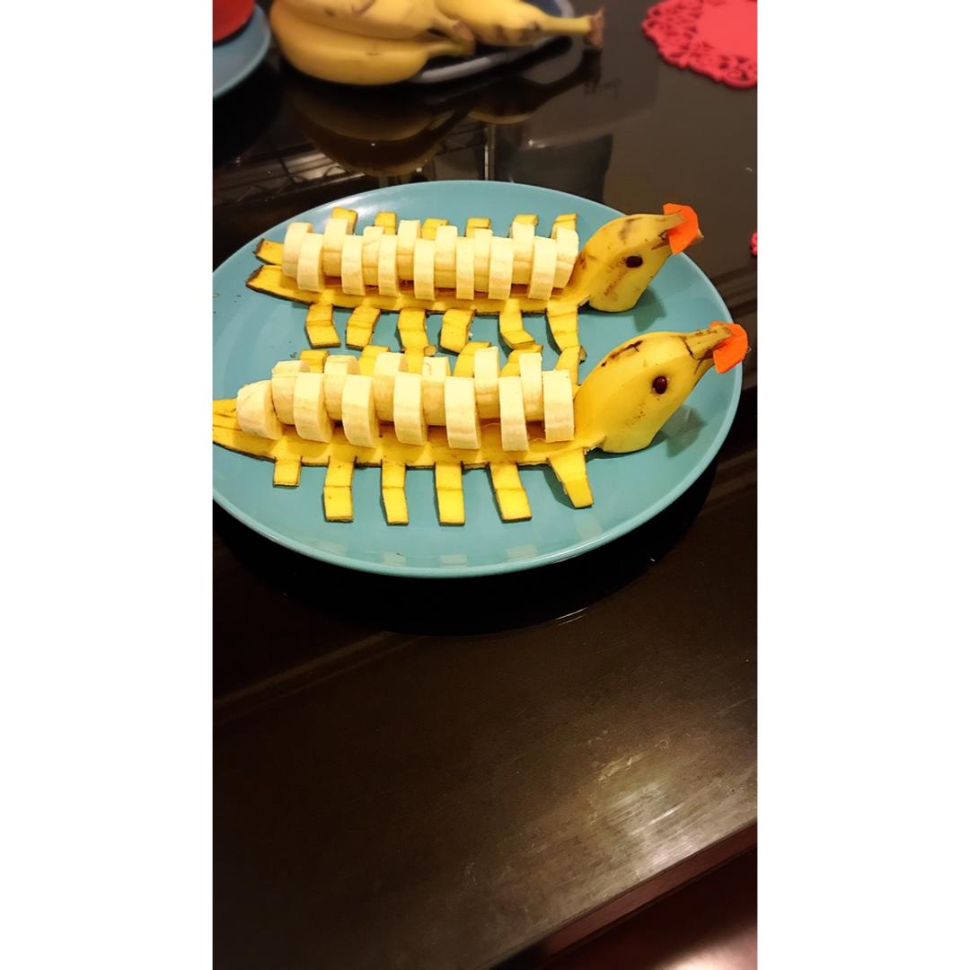 洛杉矶的天津人做的香蕉盘