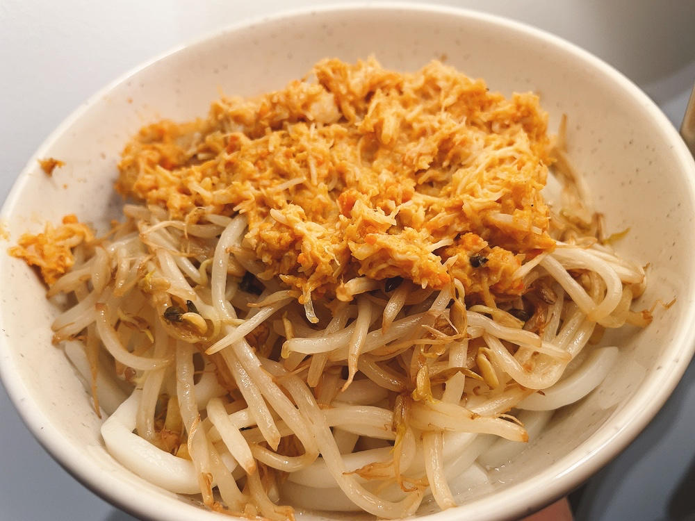 蟹黄拌面（秃黄油🦀️🧈与面条🍜的完美邂逅♥️）