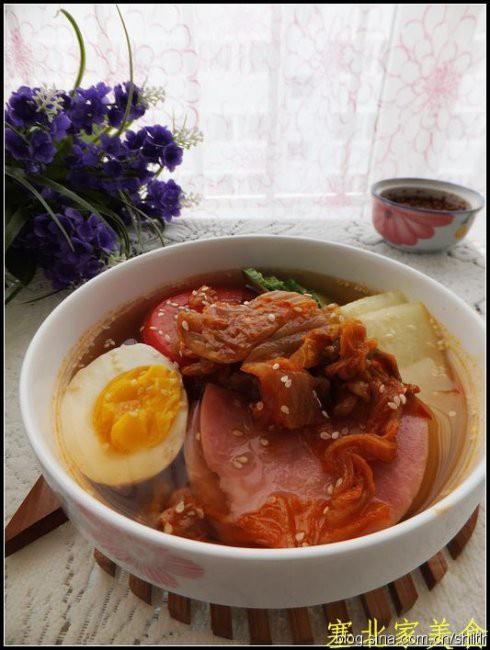 韩式泡菜凉面的做法