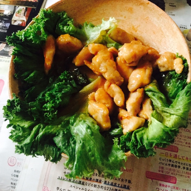 味噌加沙拉酱做出软嫩的鸡胸肉块