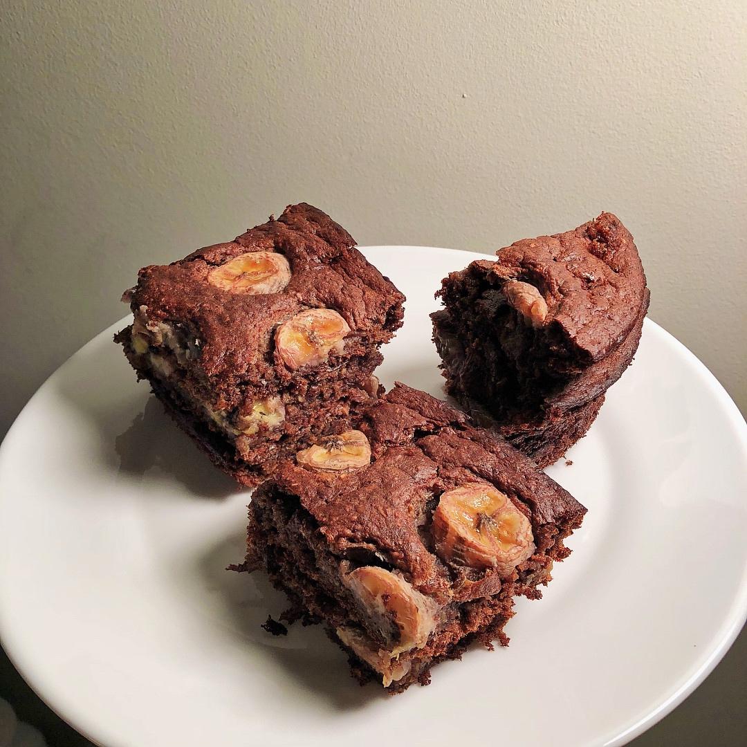 【无油无糖减脂超好吃】布朗尼蛋糕 Fudgy Brownie