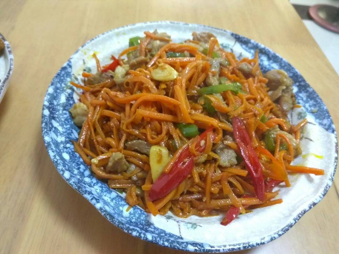 胡萝卜炒肉
