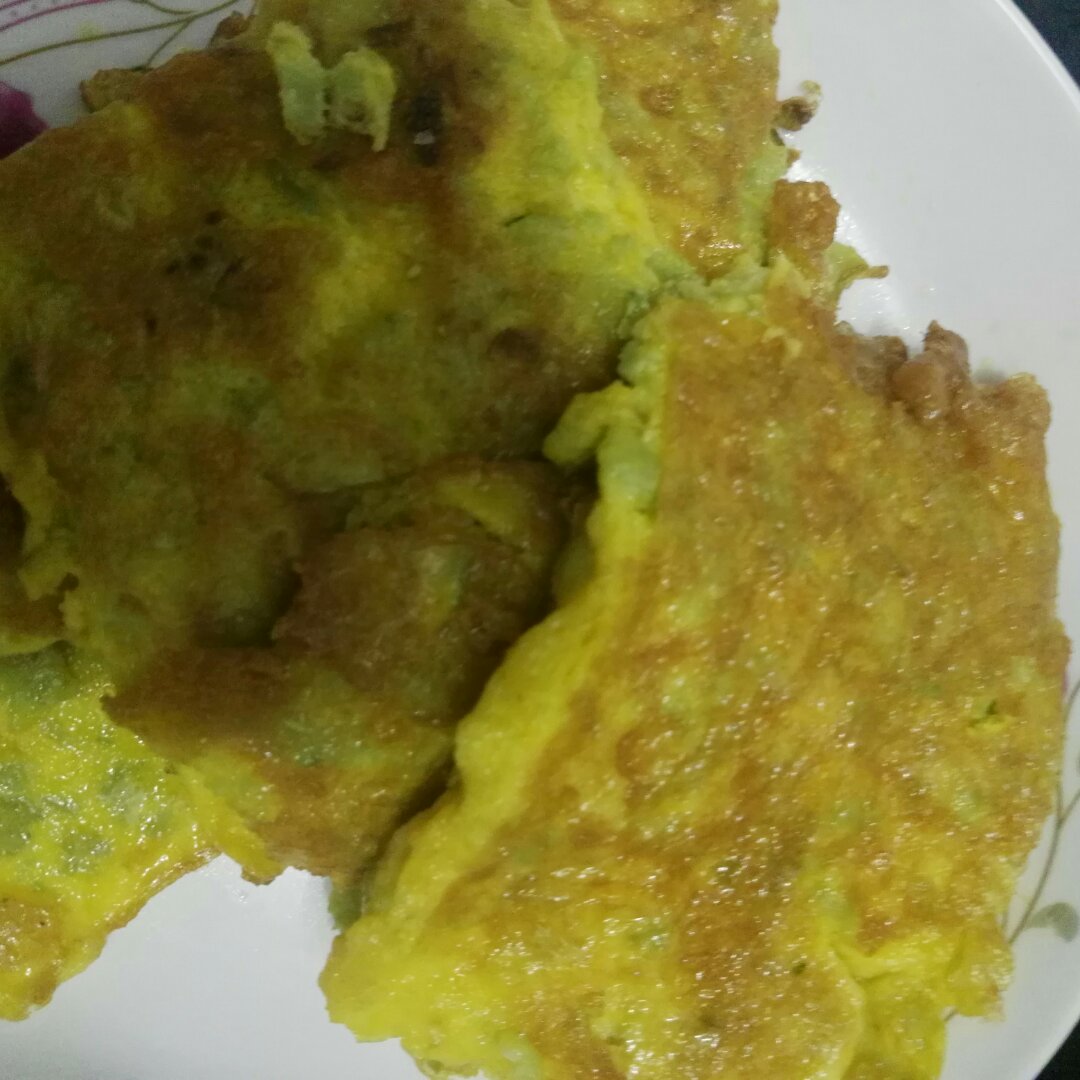 苦瓜煎蛋饼