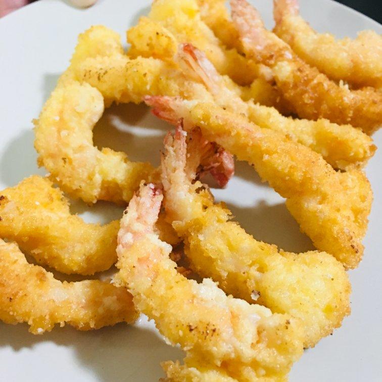 面包糠炸虾