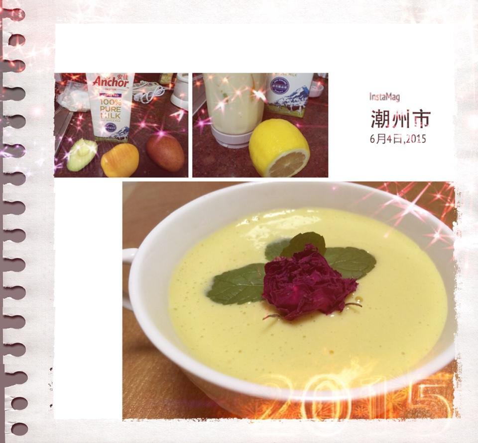 牛油果芒果玫瑰蜂蜜奶昔的做法