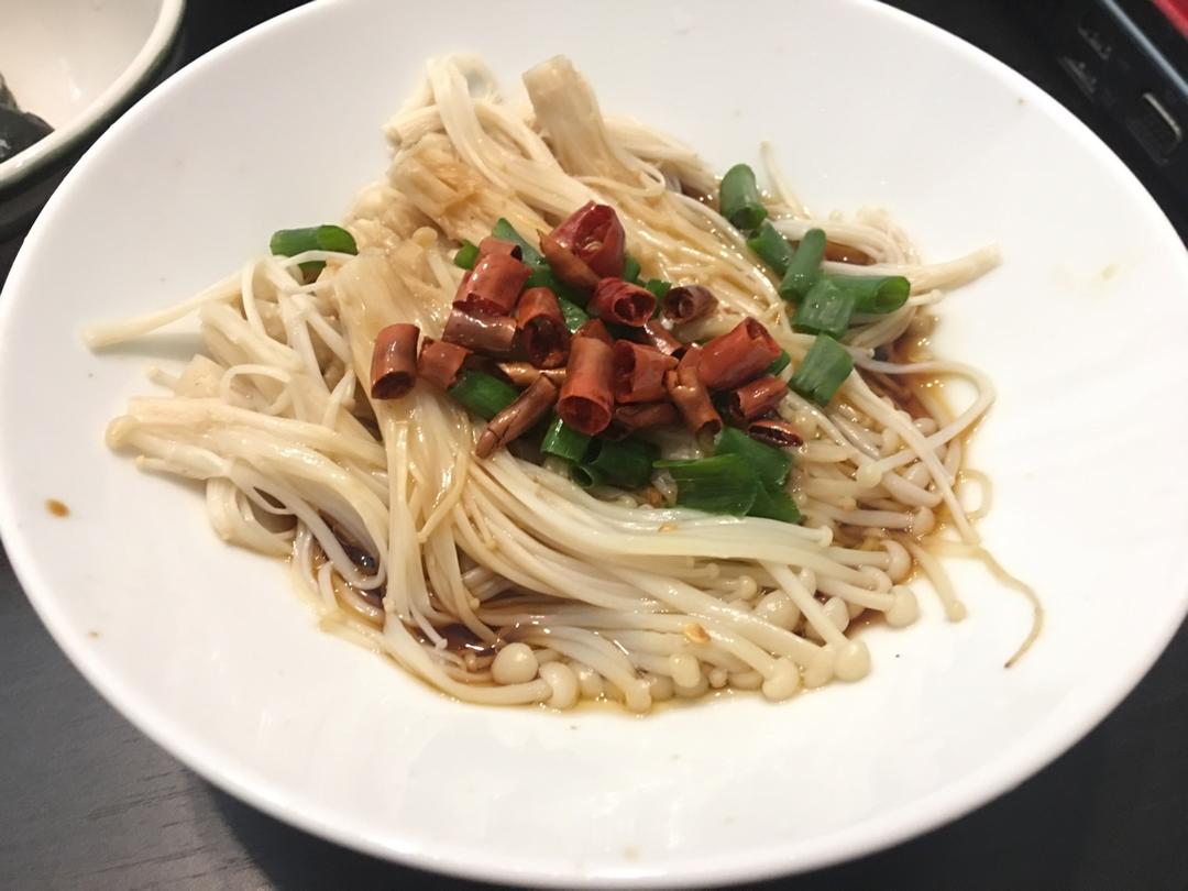 白灼金针菇