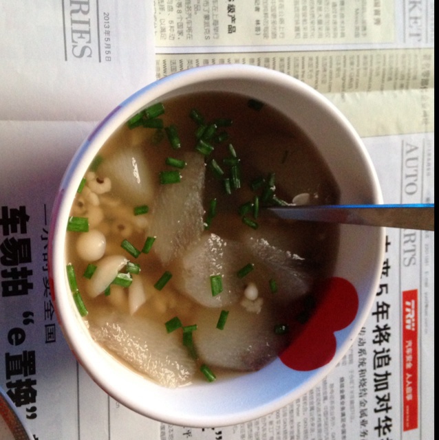 山药薏米蘑菇汤