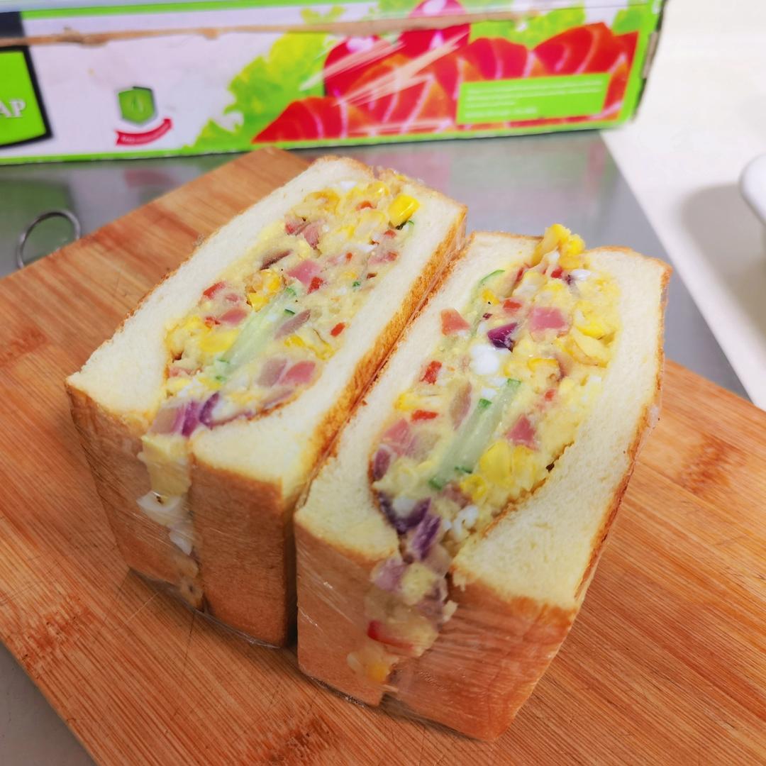 减脂必备‼️土豆泥沙拉三明治🥪居然这么好吃