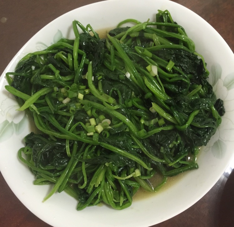 晴天eva做的炒波菜