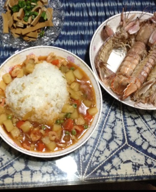 番茄土豆盖浇饭