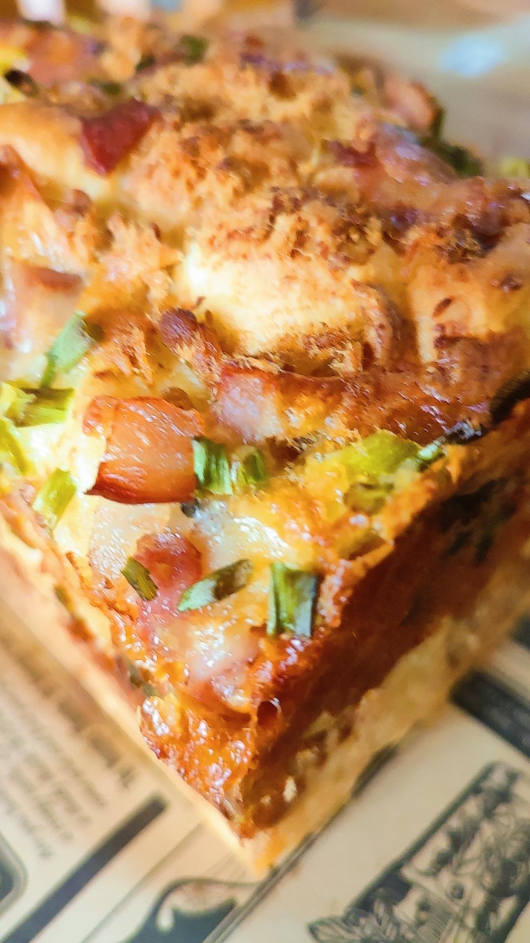 芝士火腿双重拉丝吐司面包