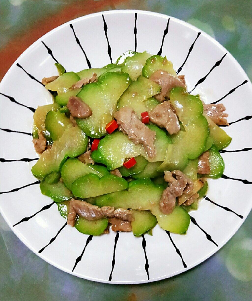 煮妇人生做的佛手瓜炒肉片