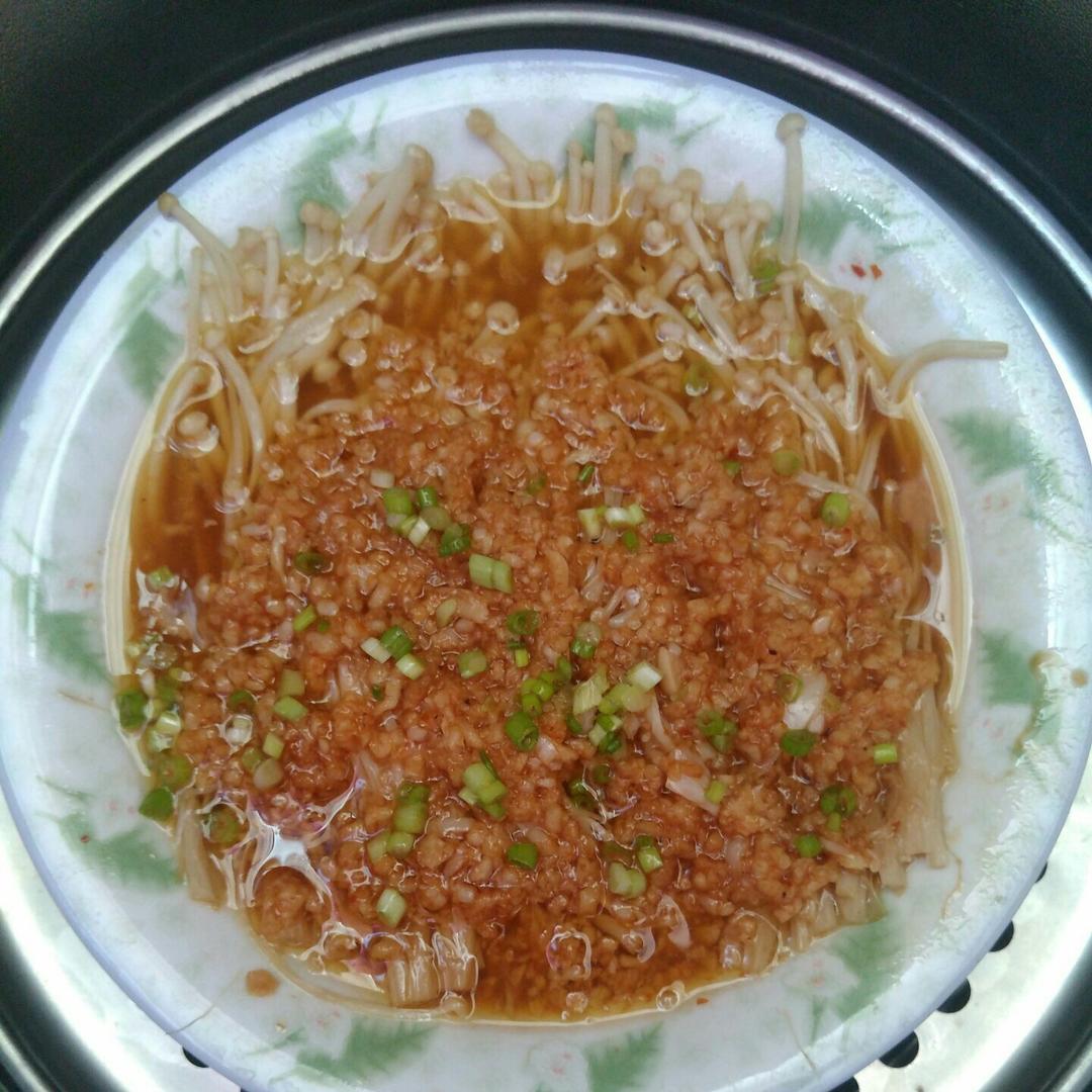 蒜蓉蒸金针菇