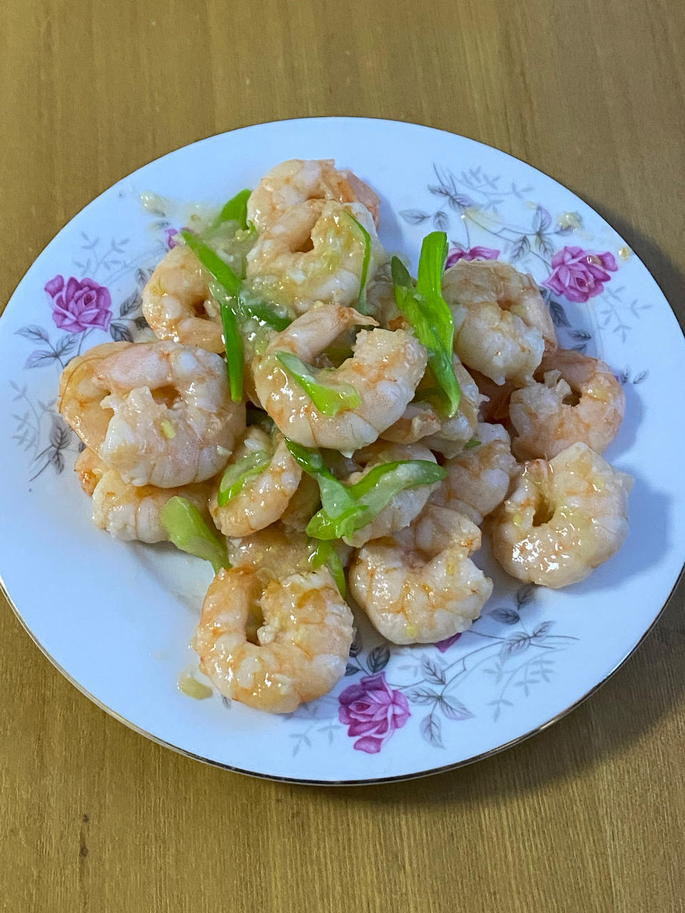 葱爆虾仁