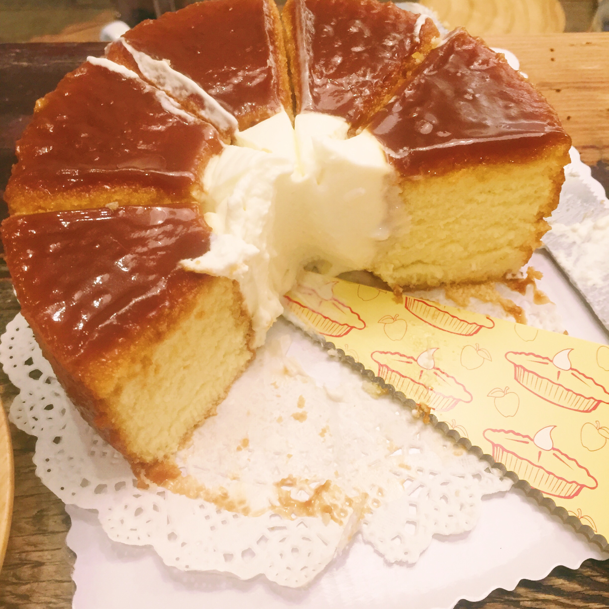 【木下大胃王吃过的】焦糖生奶油戚风蛋糕