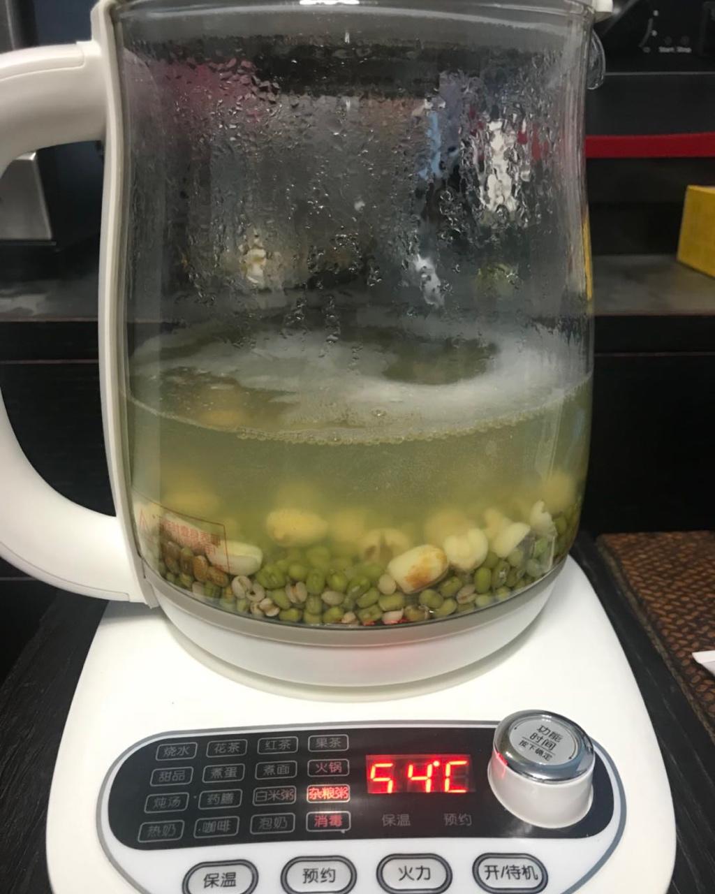 养生壶版绿豆薏米莲子汤