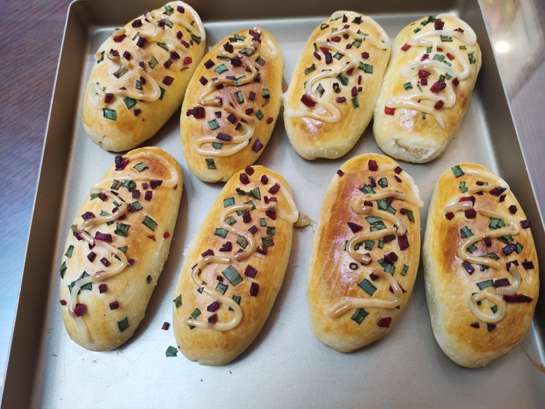 香葱火腿肉松面包