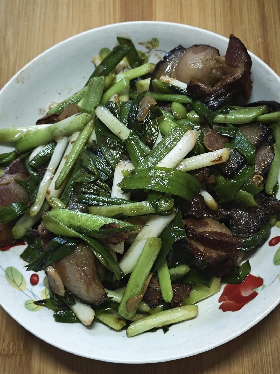 青蒜炒腊肉