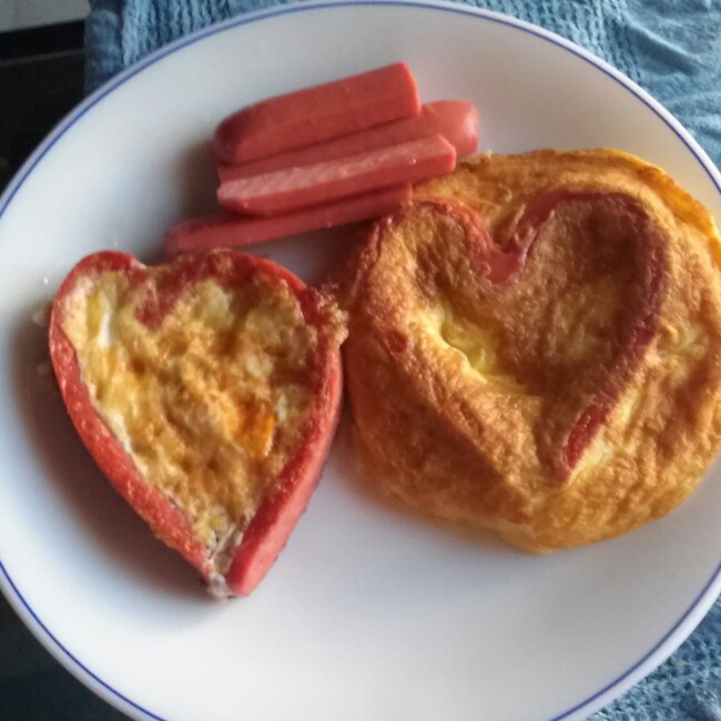 爱心蛋 早餐
