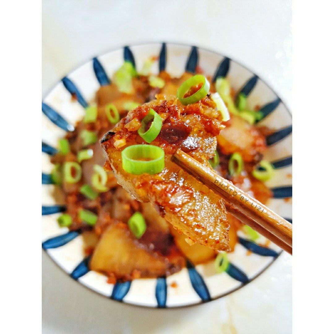 下酒菜㊙️蒜香剁椒蒸腊猪肉‼️好吃赛过腊牛肉