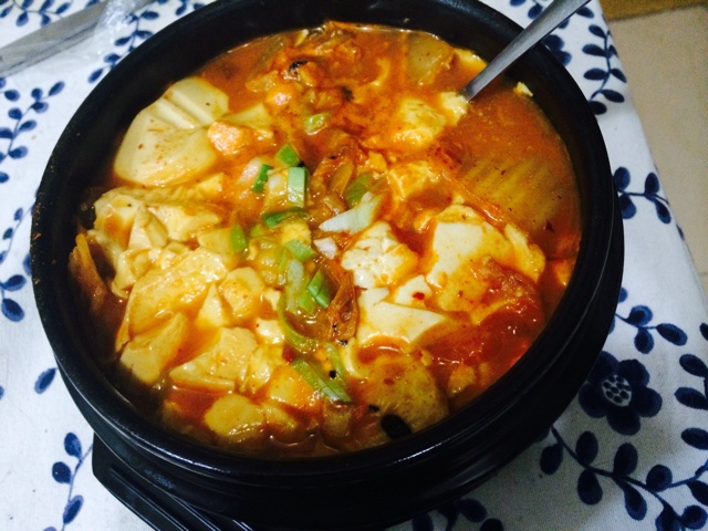 韩式辣泡菜豆腐汤