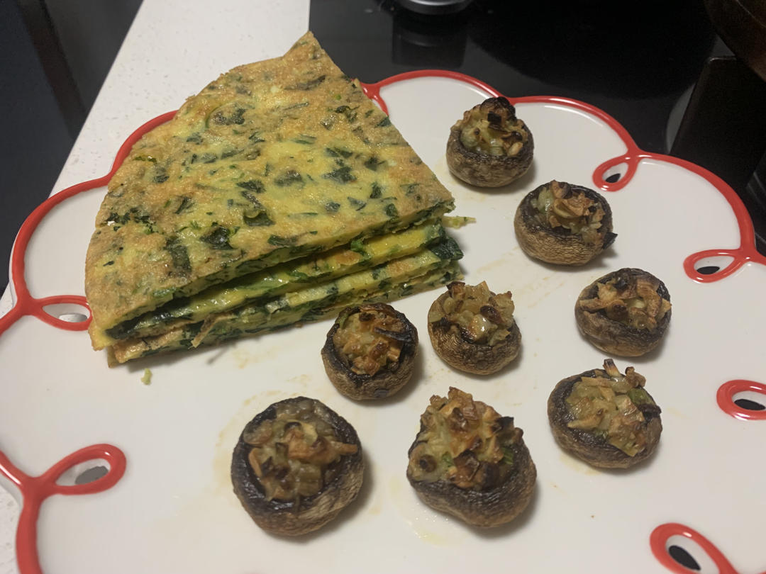 菠菜鸡蛋饼