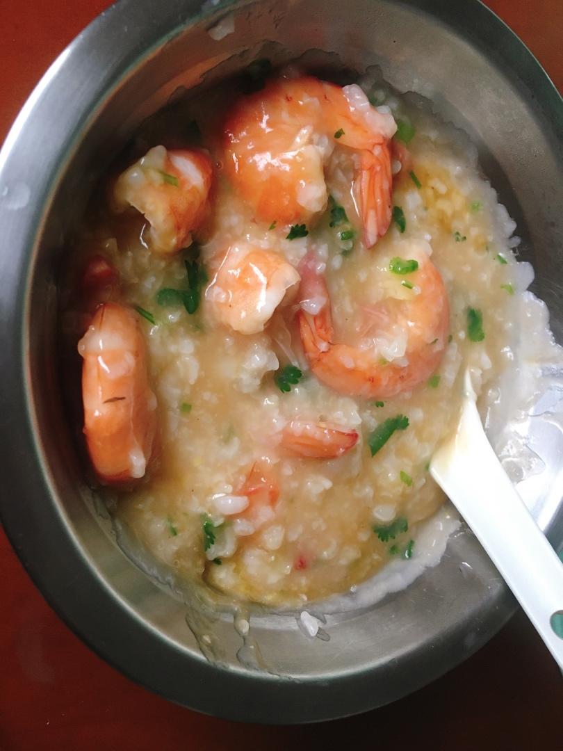 鲜虾砂锅粥