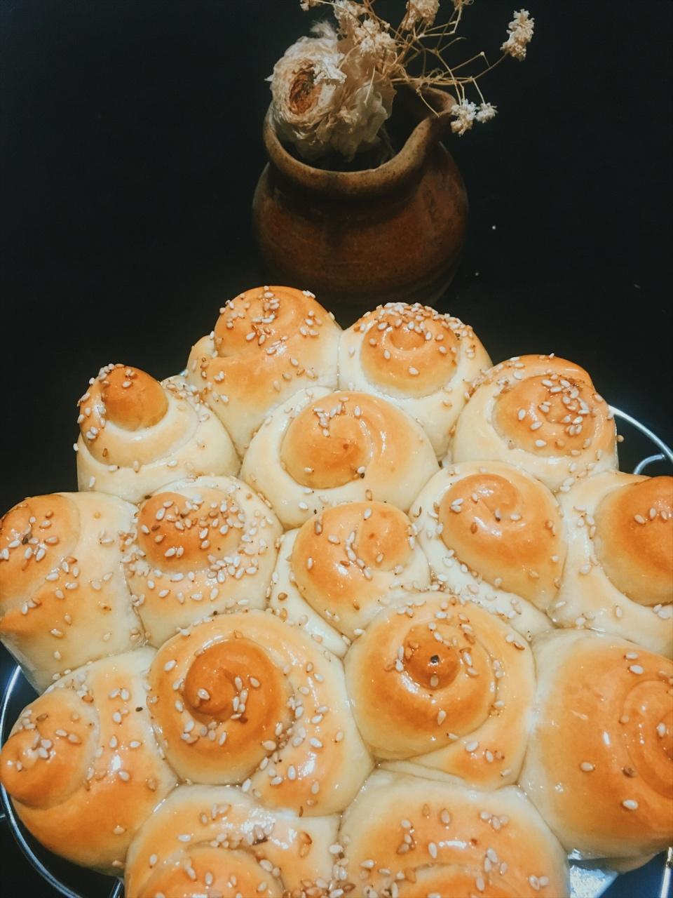 奶油蜂蜜小面包