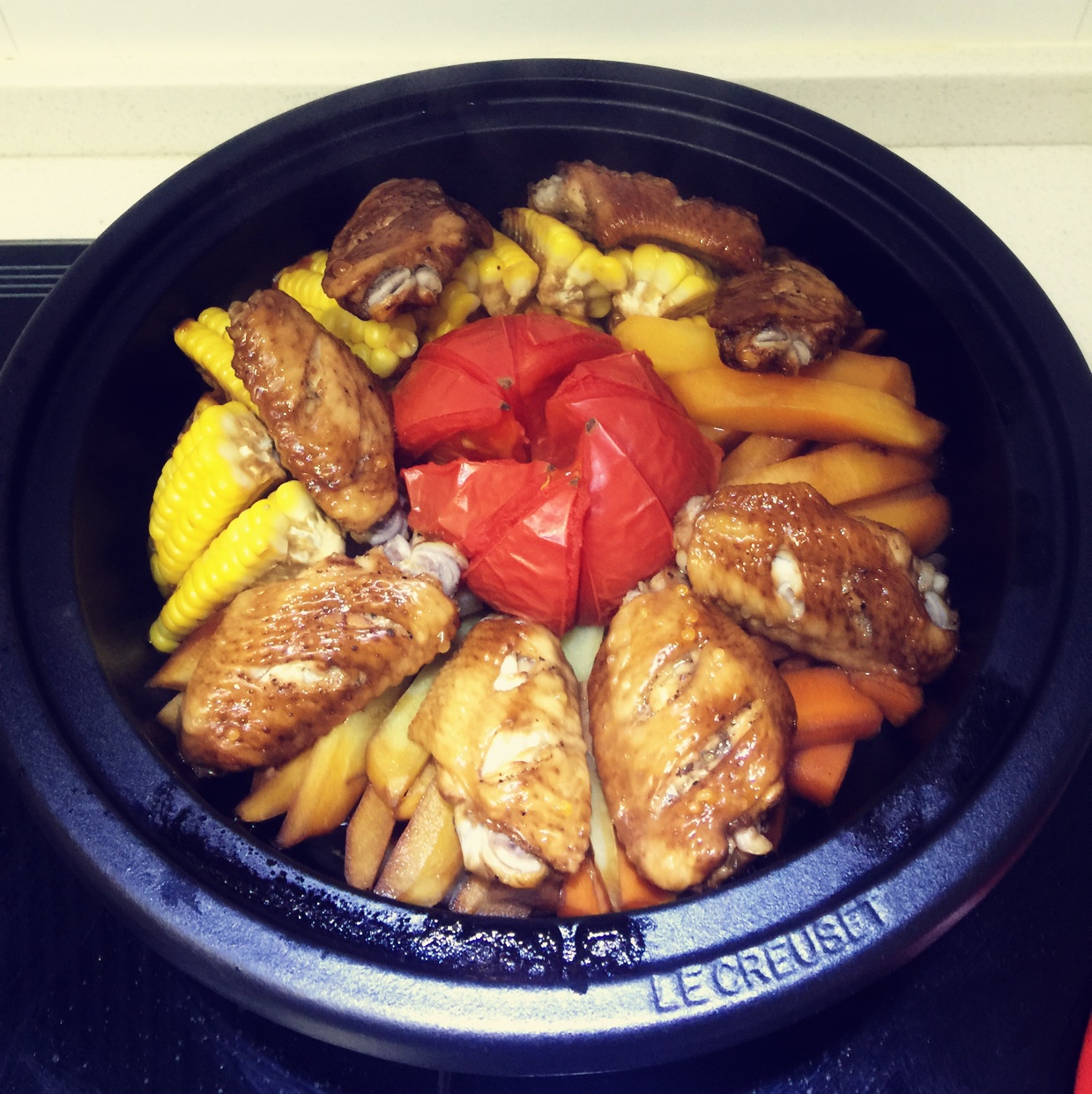 香薯鸡翅锅(塔吉锅)