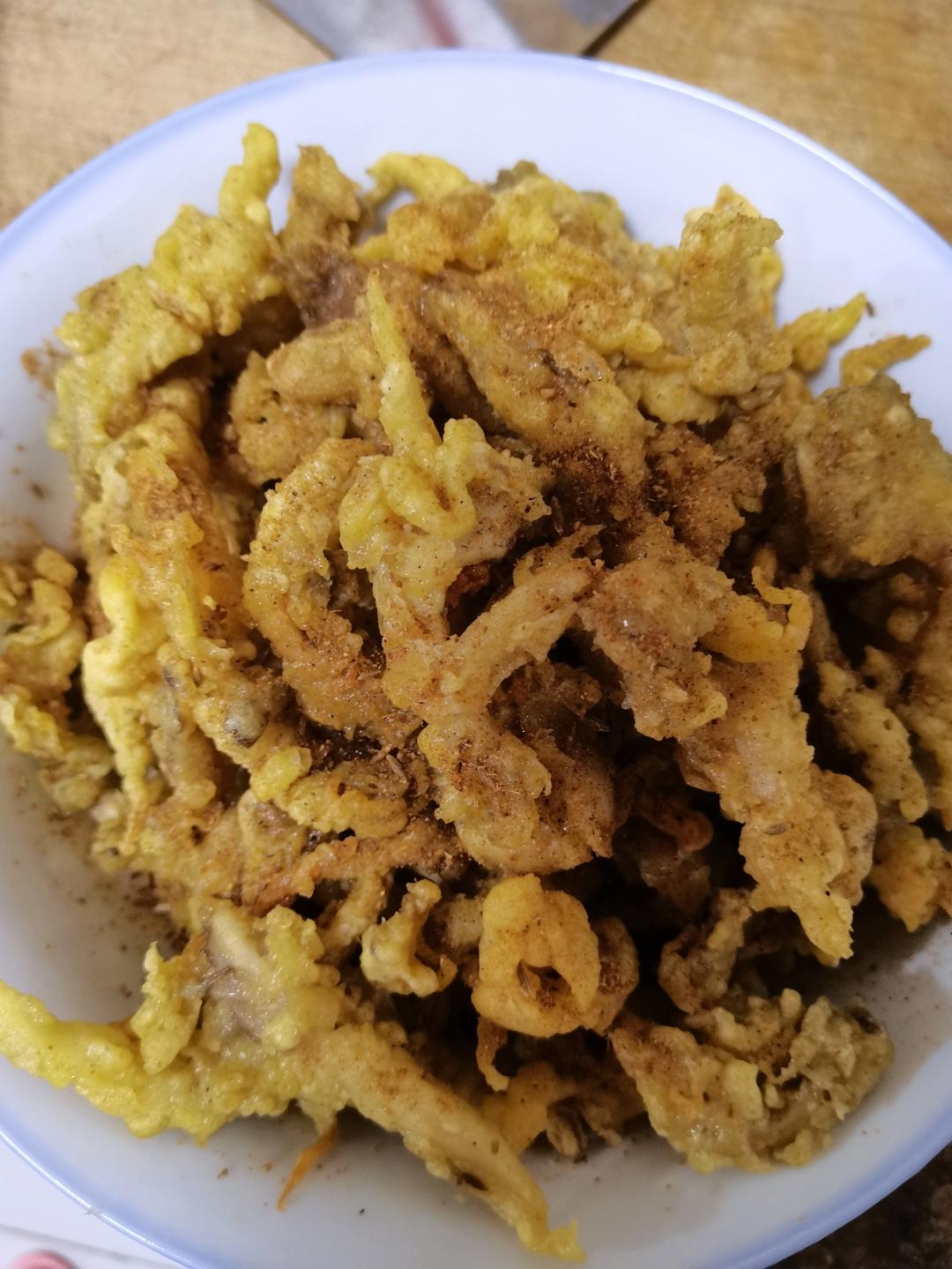 干炸蘑菇的做法，大人小孩都喜欢