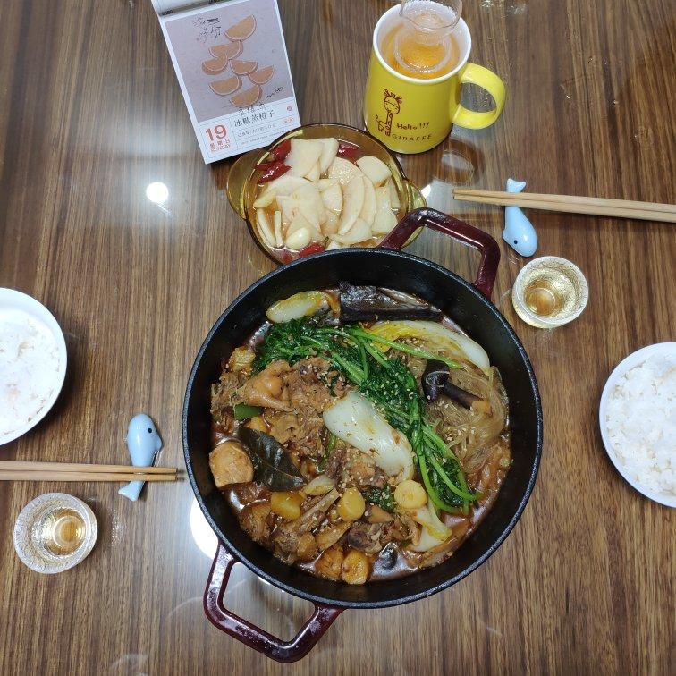 比店里好吃的重庆鸡公煲！