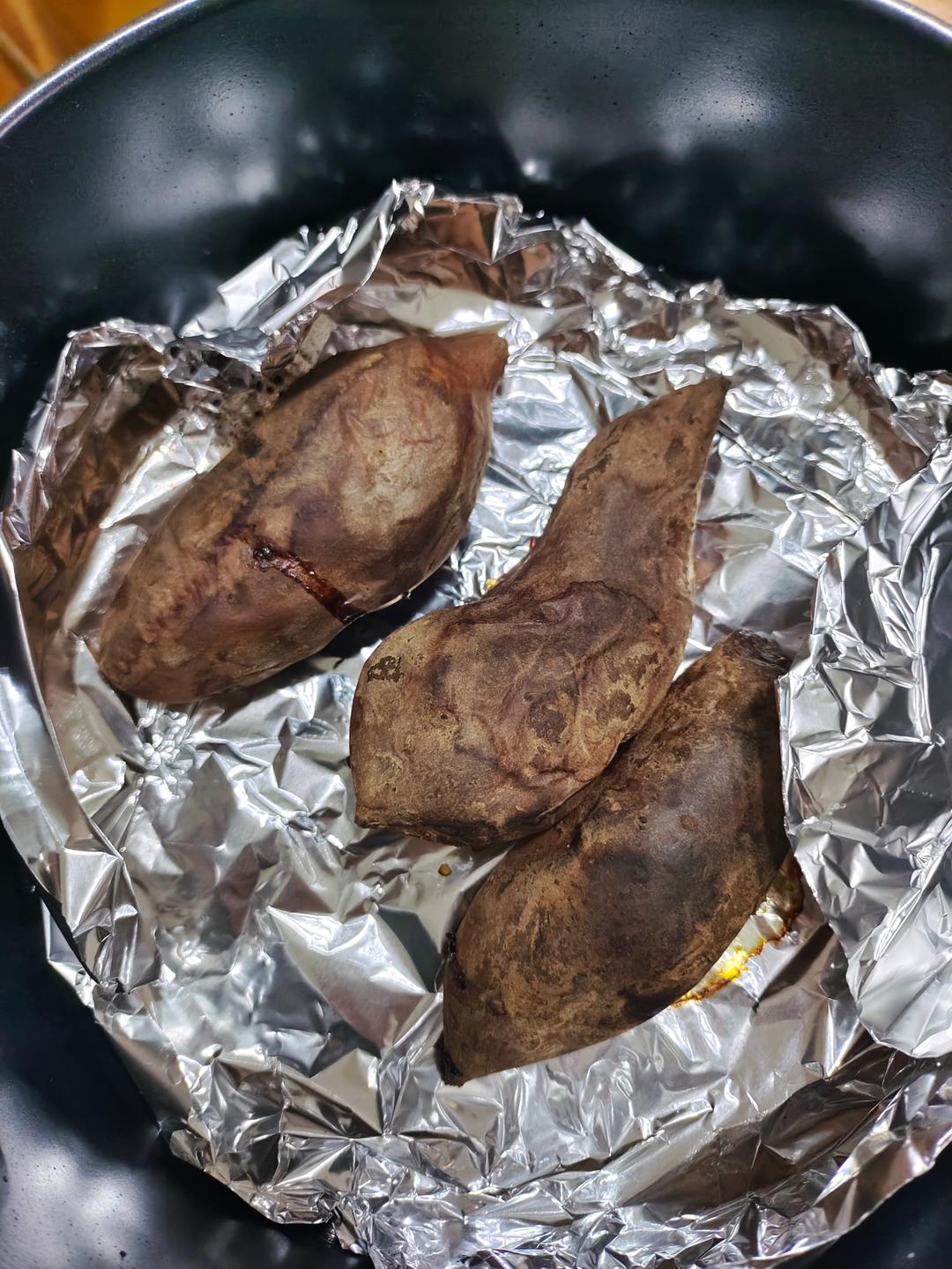 空气炸锅版烤红薯特好吃