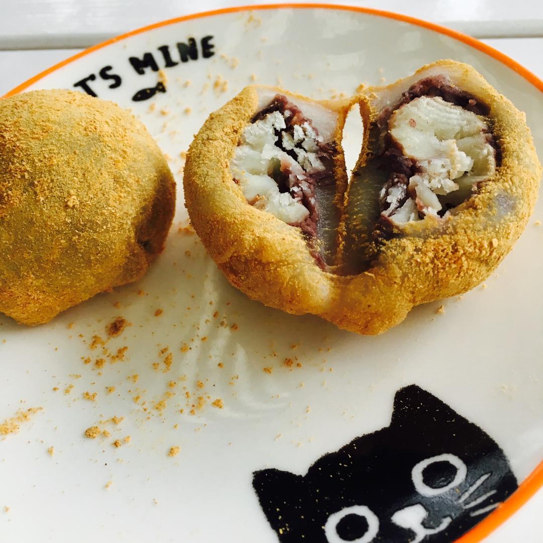 红豆栗子大福(附糯米皮不粘手的办法)