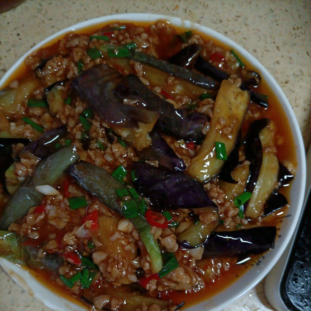 红烧肉沫茄子