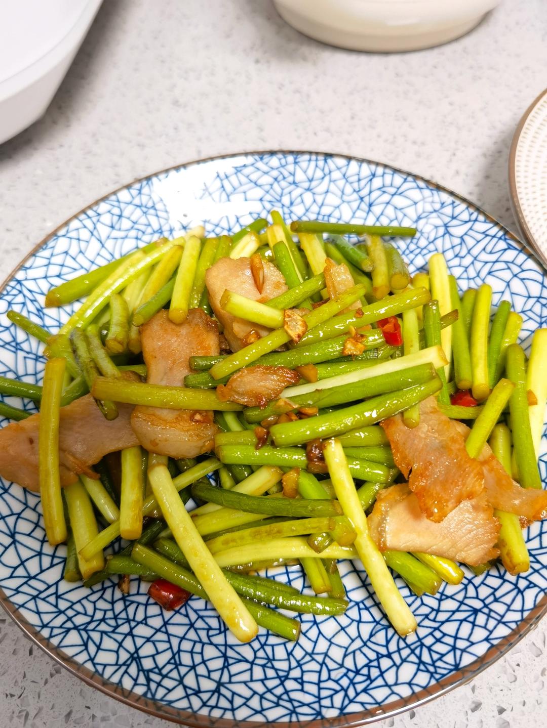 蒜苔炒腊肉