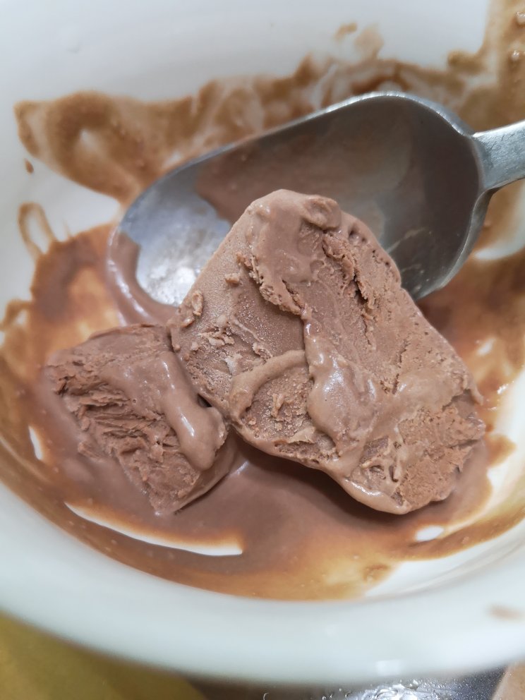 巧克力冰淇淋（无蛋无冰渣、免搅拌、消耗淡奶油）Choco Ice Cream