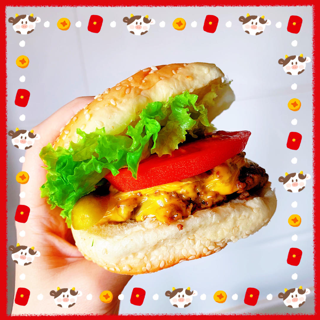 汉堡胚餐包（超百搭手揉面团-详细步骤视频）