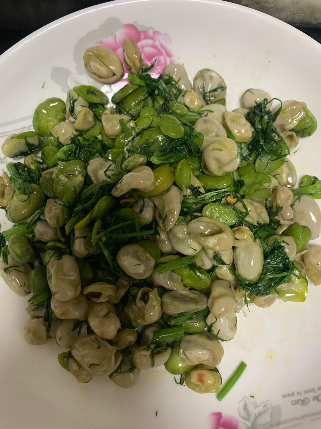 茴香烩胡豆