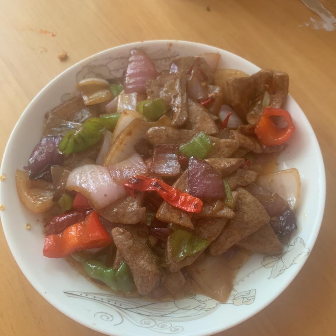 洋葱炒猪肝