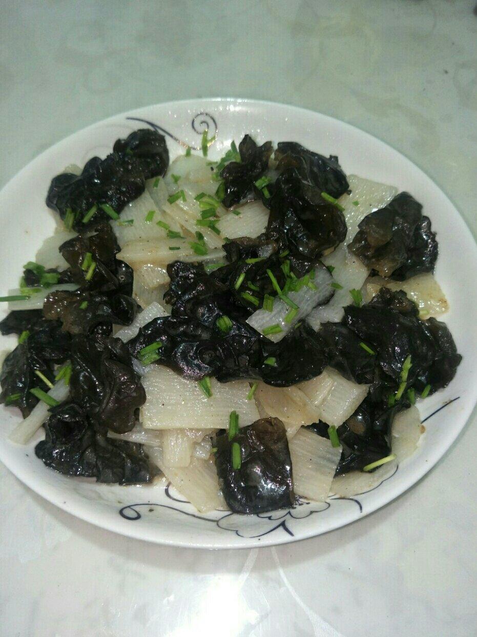 清炒山药木耳